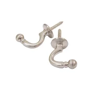 Palma Curtain Tieback Hook - Satin Nickel