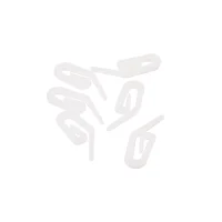 White Curtain Hooks (100 Pack)
