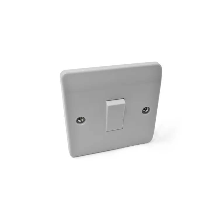 1 Gang 2 Way Light Switch White