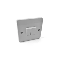 2 Gang 2 Way Light Switch White 2 Gang 2 Way Light Switch White