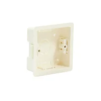 Single Cavity Back Box - 25mm Cream Single Cavity Back Box - 25mm Cream