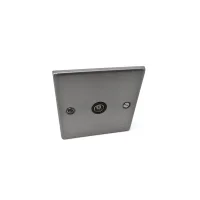 1 Gang Coaxial Socket Brushed Stainless Steel 1 Gang Coaxial Socket Brushed Stainless Steel