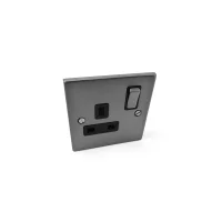1 Gang Switched Socket Brushed Stainless Steel 1 Gang Switched Socket Brushed Stainless Steel