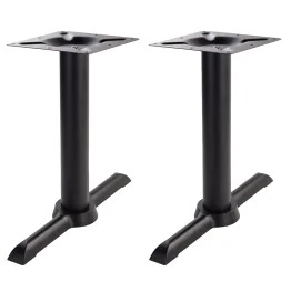 Tabilo Phoenix Twin Dining Height Table Base - Black Cruciform - 720mm