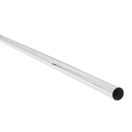 3/4in Wardrobe Rail - 2000mm Chrome Plated Silver