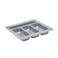 Silver Plastic Cutlery Tray 340mm x 380mm Silver Plastic Cutlery Tray 340mm x 380mm
