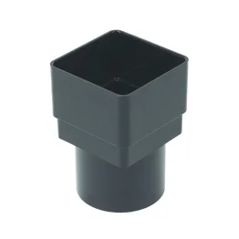 Square Line Gutter Downpipe Adaptor Anthracite
