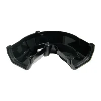 Square Line Gutter 114mm Adjustable Angle - Black