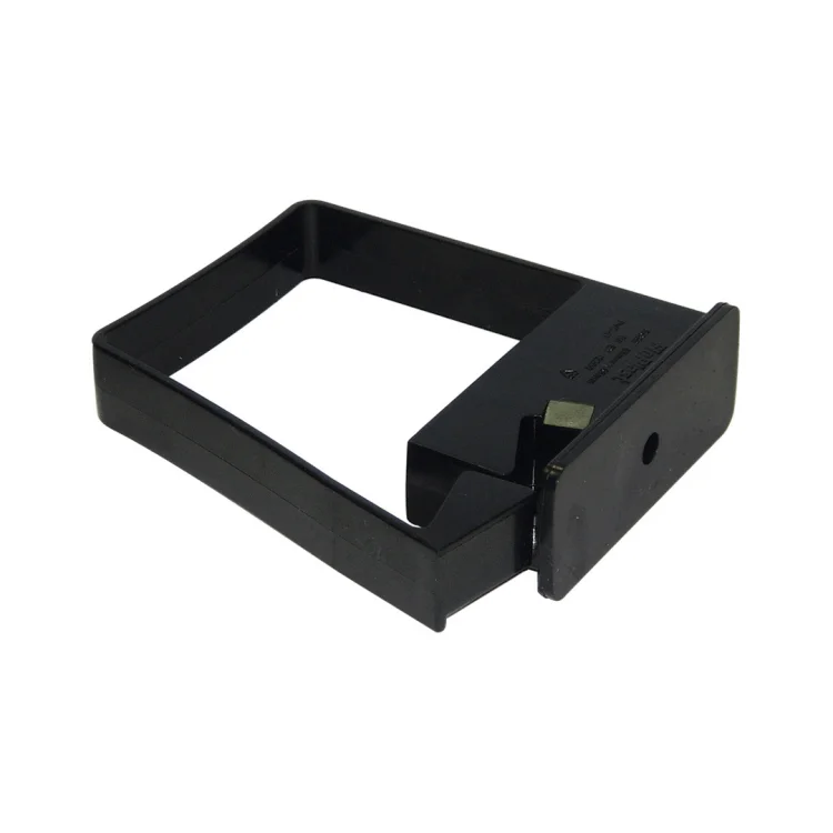 Square Line 65mm Pipe Clip (Single Fix) - Black