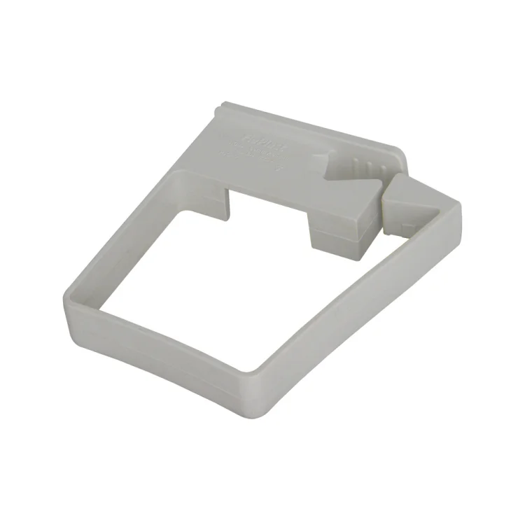 Square Line Gutter 65mm Square Pipe Clip Single Fix White