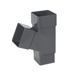 Square Line 65mm Square Pipe Branch - 67.5 Degree - Anthracite Grey