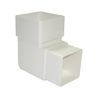 Square Line Gutter 90 Degree Offset Bend White Square Line Gutter 90 Degree Offset Bend White
