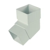 Square Line Gutter 112.5 Degree Offset Bend White Square Line Gutter 112.5 Degree Offset Bend White