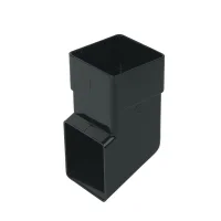 Square Line Gutter Downpipe Shoe Black Square Line Gutter Downpipe Shoe Black