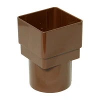 Square Line Gutter Downpipe Adaptor Brown Square Line Gutter Downpipe Adaptor Brown