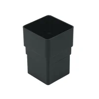Square Line Gutter Downpipe Connector Black Square Line Gutter Downpipe Connector Black