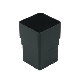 Square Line Gutter Downpipe Connector Black