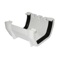 Square Line Gutter Joiner White Square Line Gutter Joiner White