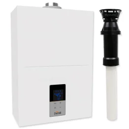 Ferroli Kona 12L LPG Room Sealed Water Heater with Vertical Flue Kit