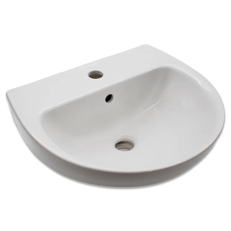 Lecico Atlas Basin White 1 Tap Hole - White
