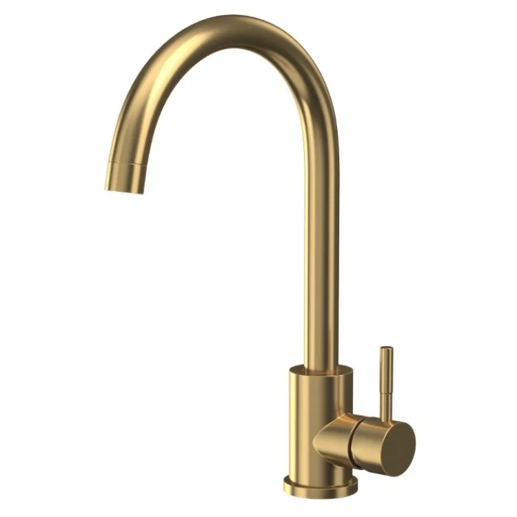 Manhattan Mono Mixer Tap with Brushed Brass Finish