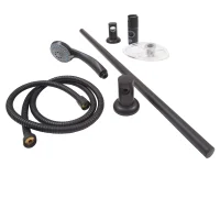 Riser Rail Shower Kit - Black Riser Rail Shower Kit - Black