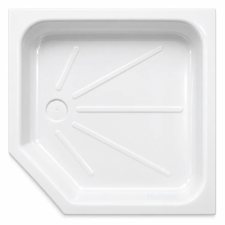 Shower Tray Insert with Cut-Off Corner - White - PC004835