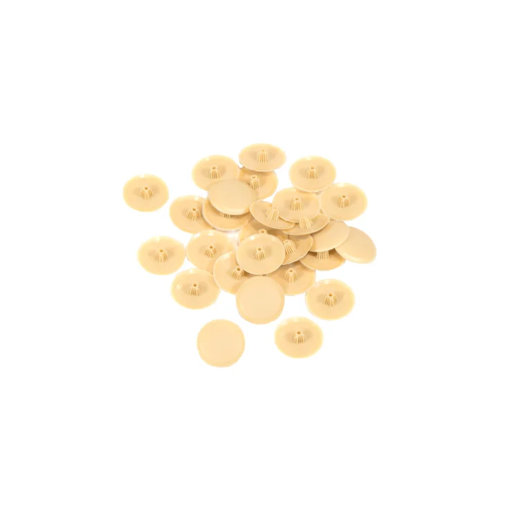 Screw Cap Cover - Buff (100 Pack)