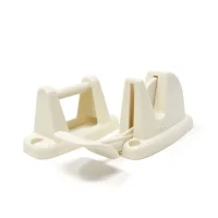 Lever Release Door Retainer Clip - Cream