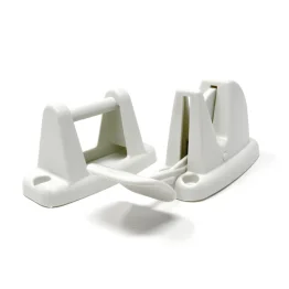 Lever Release Door Retainer Clip & Spacer - White