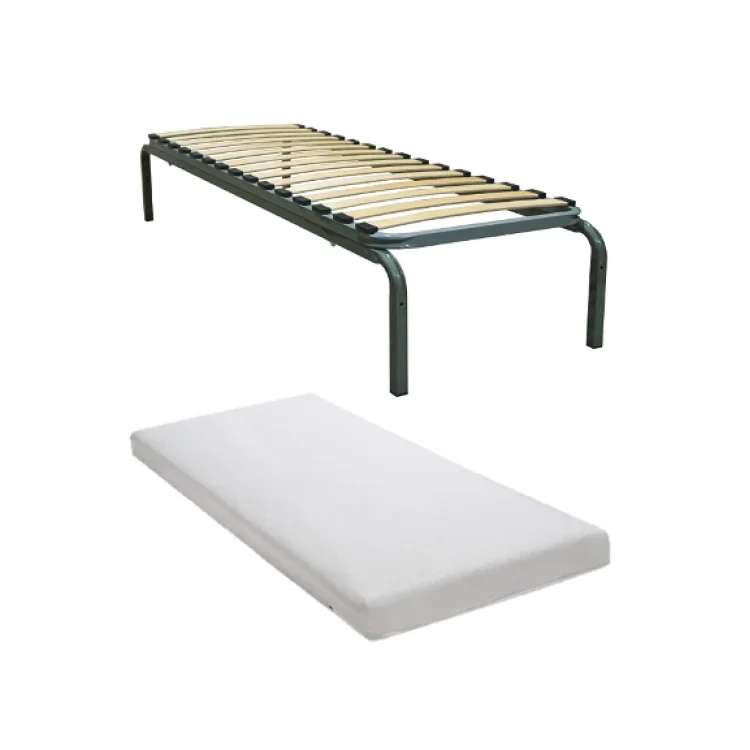 Single Bed Frame Duo Legs 6ft x 2ft and Mattress