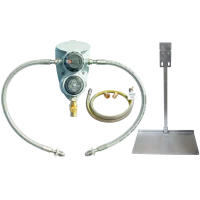 Clesse Compact R800 2 Cylinder OPSO Auto Changeover & Testpoint Hose, SS Pigtails & Stand