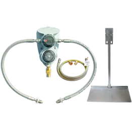 Clesse Compact R800 2 Cylinder OPSO Auto Changeover & Testpoint Hose, SS Pigtails & Stand